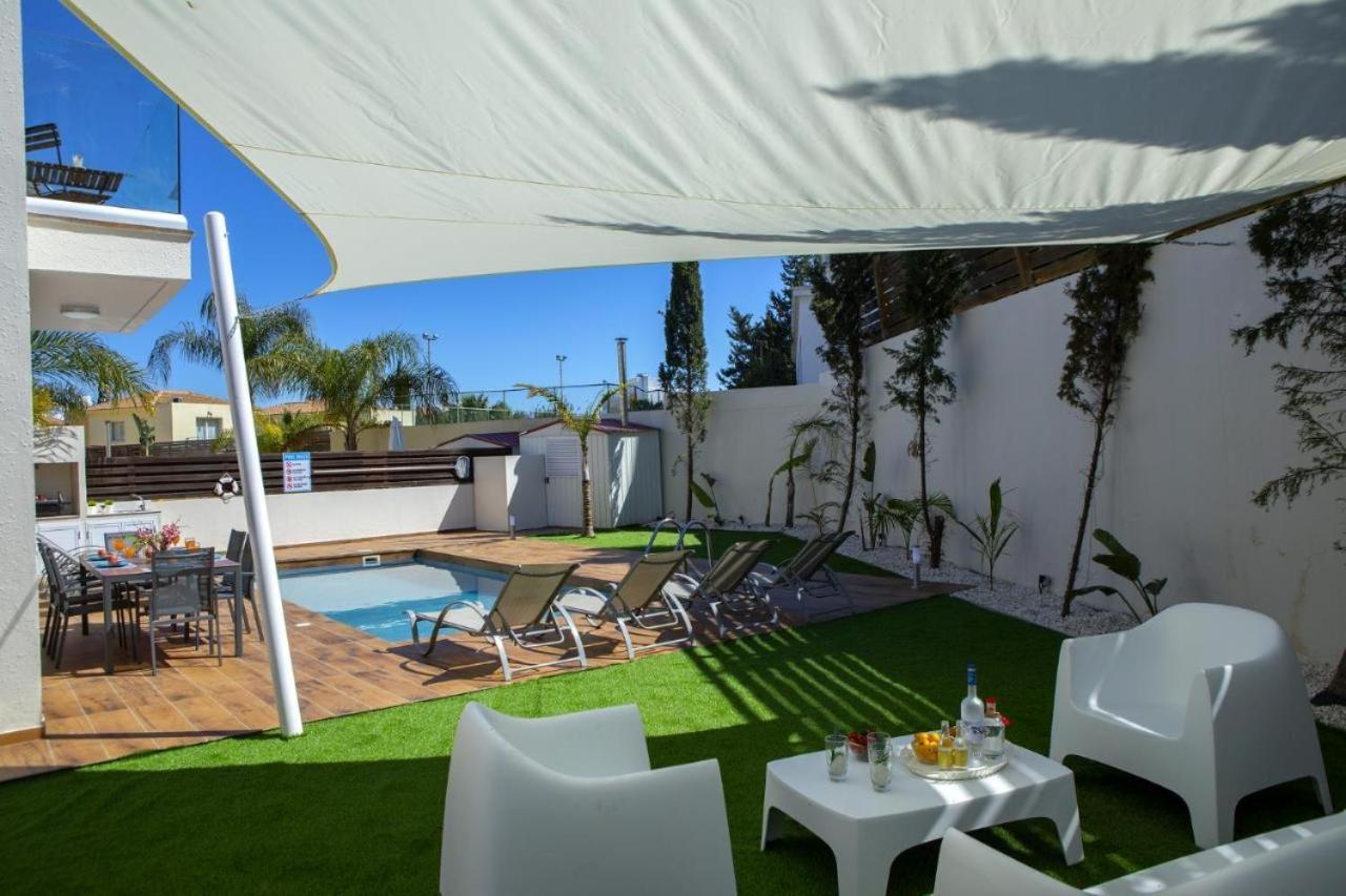 Tsokkos Family Villa - Pool Garden 2' Walk To Beach Protaras Exterior foto